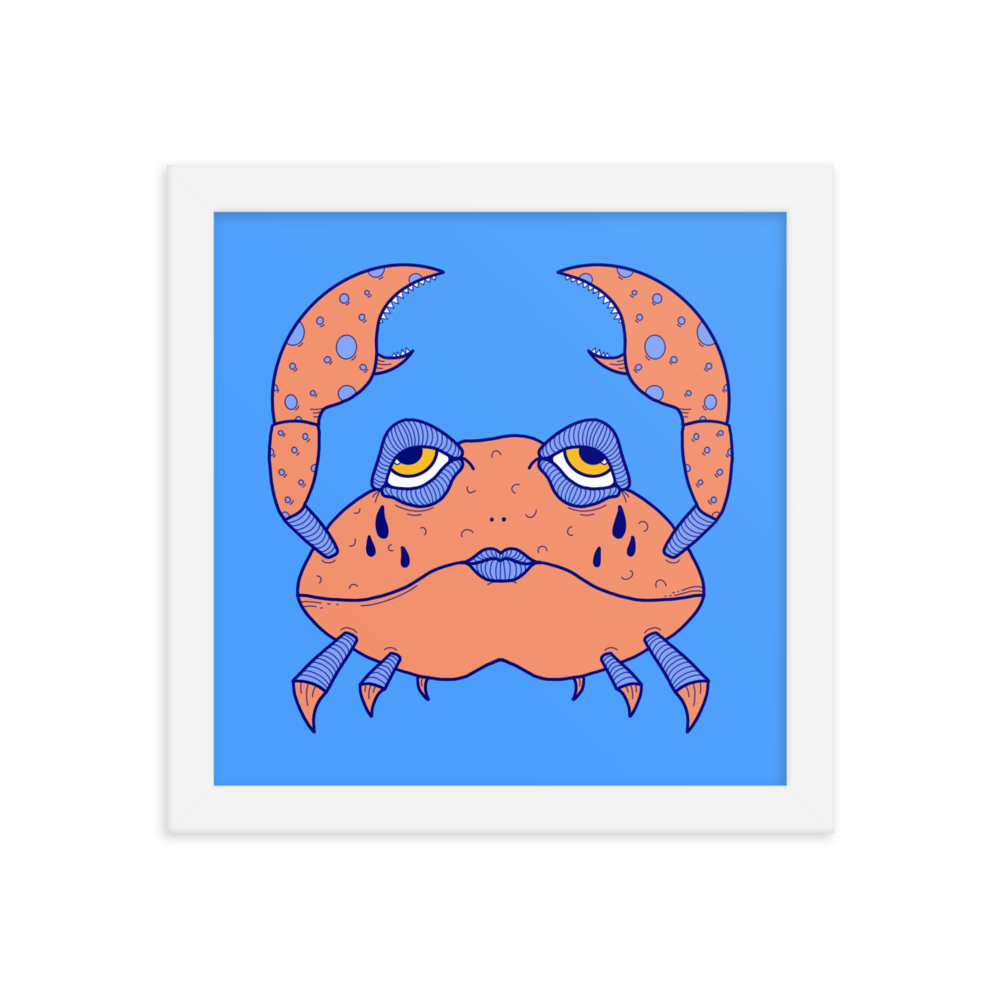 Cancer Zodiac Sign Framed Art Print, 10" x 10"
