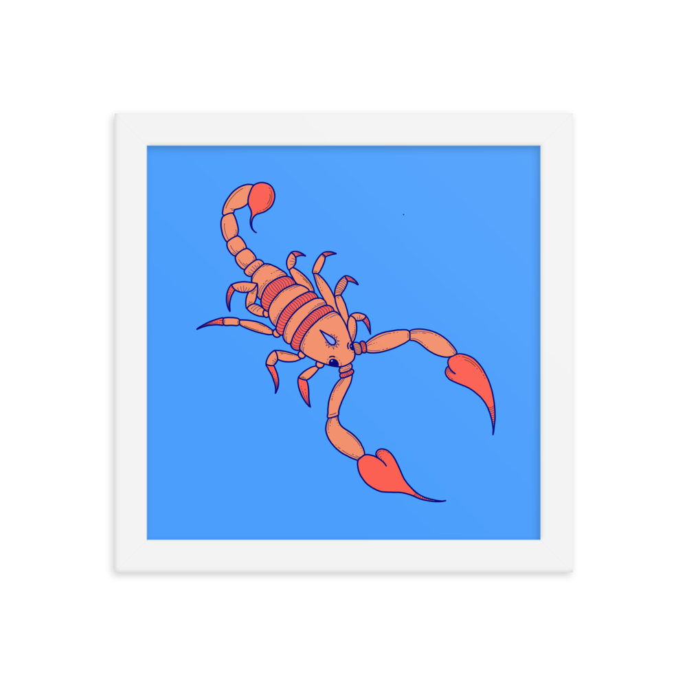 Scorpio Framed Poster