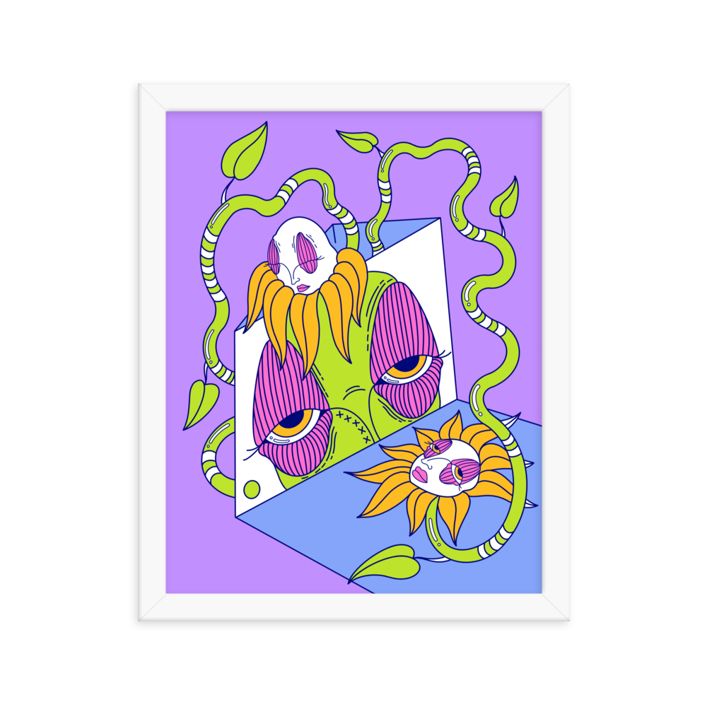 Through the Vines Framed Art Print