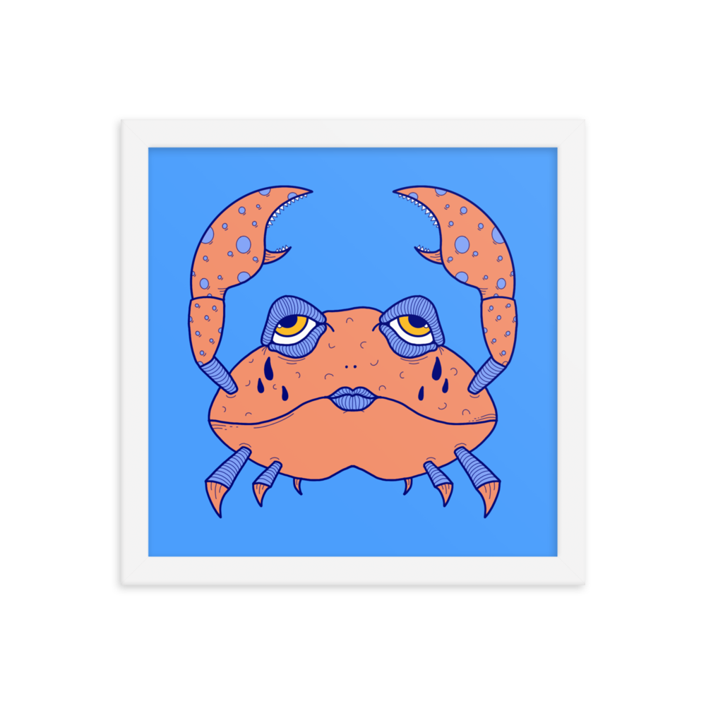 Cancer Zodiac Sign Framed Art Print, 12" x 12"