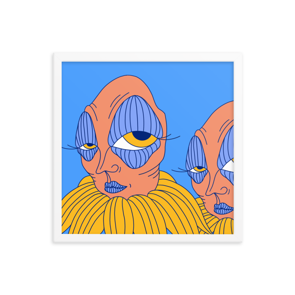 Sunflower Head Framed Art Print, 16" x 16"