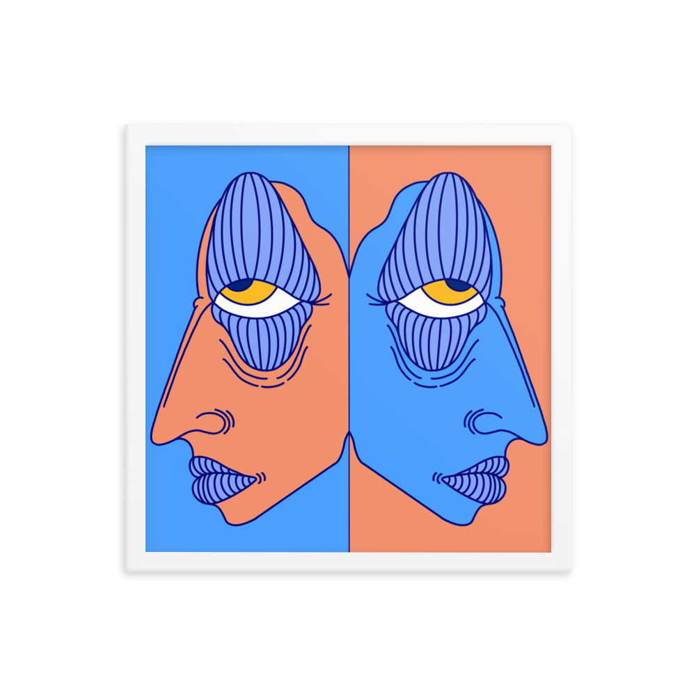 Duality Framed Art Print, 16" x 16"
