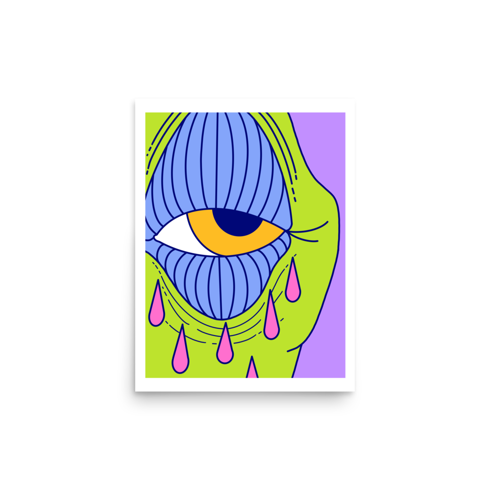 Cryin' Purple Edition Art Print, 12" x 16"