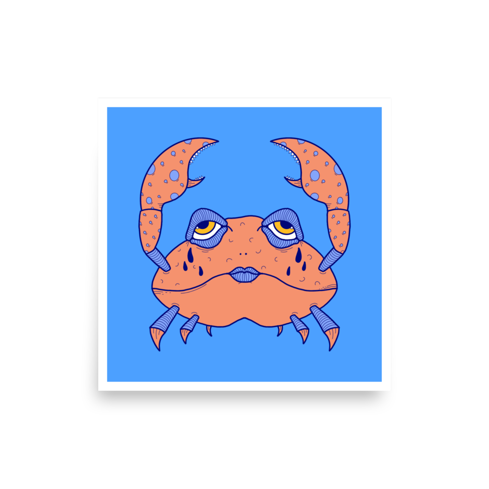 Cancer Zodiac Sign Art Print, 16" x 16"