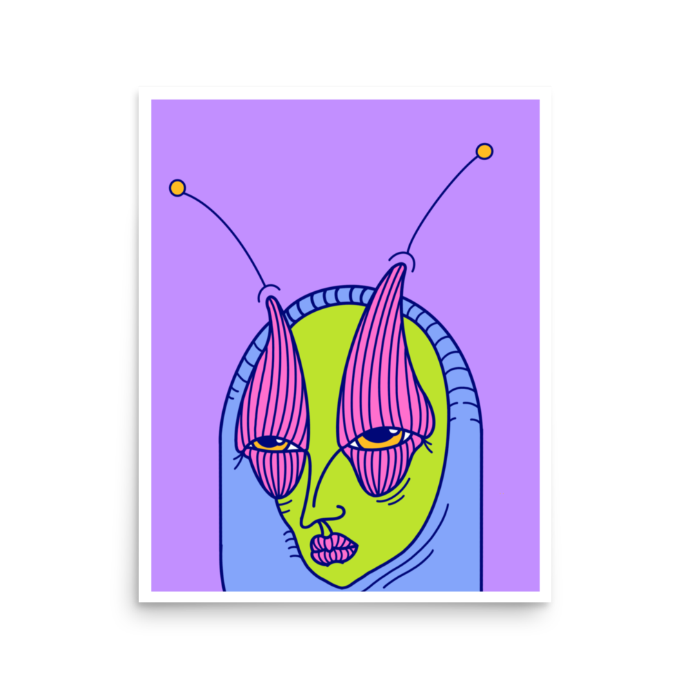 Hoodie'd Art Print, 16" x 20"