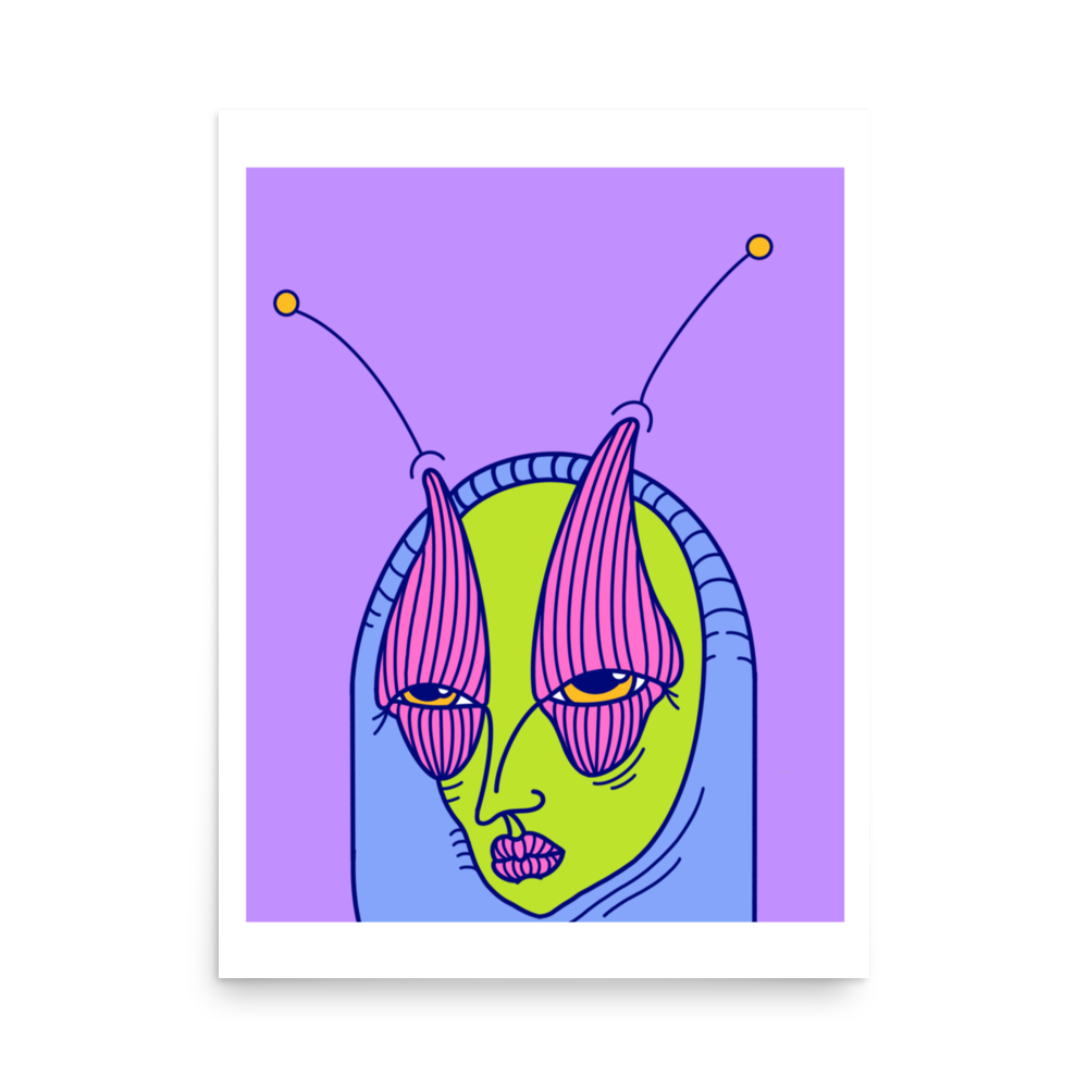 Hoodie'd Art Print, 18" x 24"