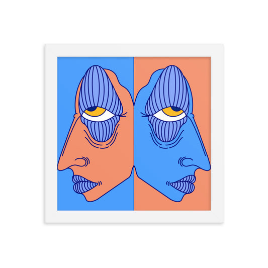 Duality Framed Art Print, 10" x 10"