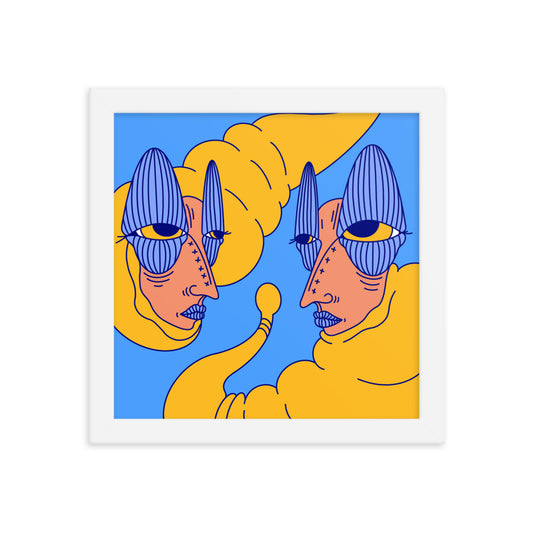 Primordial Conversation Framed Art Print, 10" x 10"