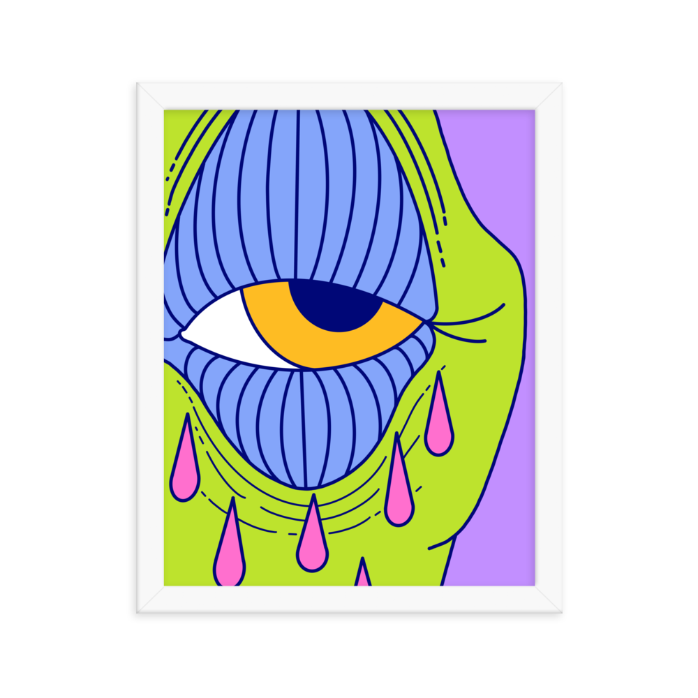 Cryin' Purple Edition Framed Art Print, 11" x 14"