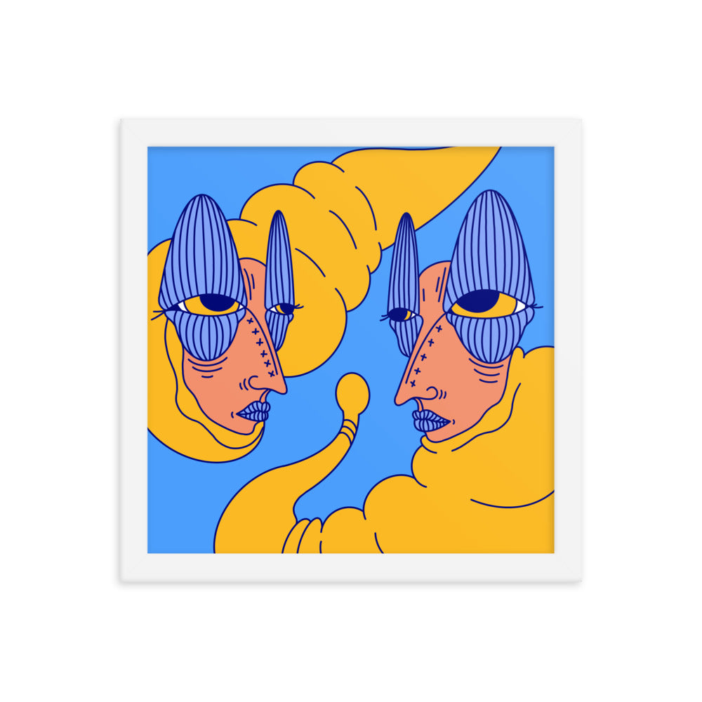 Primordial Conversation Framed Art Print, 12" x 12"