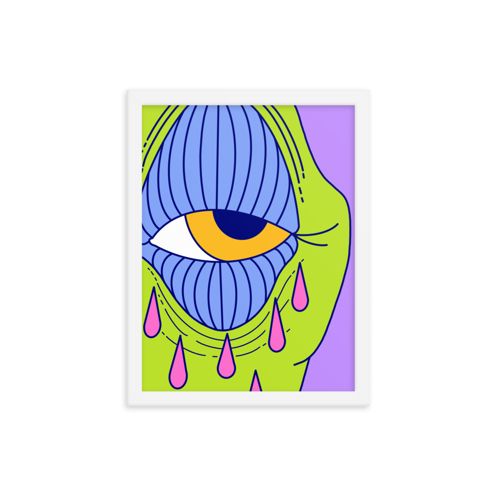Cryin' Purple Edition Framed Art Print, 12" x 16"