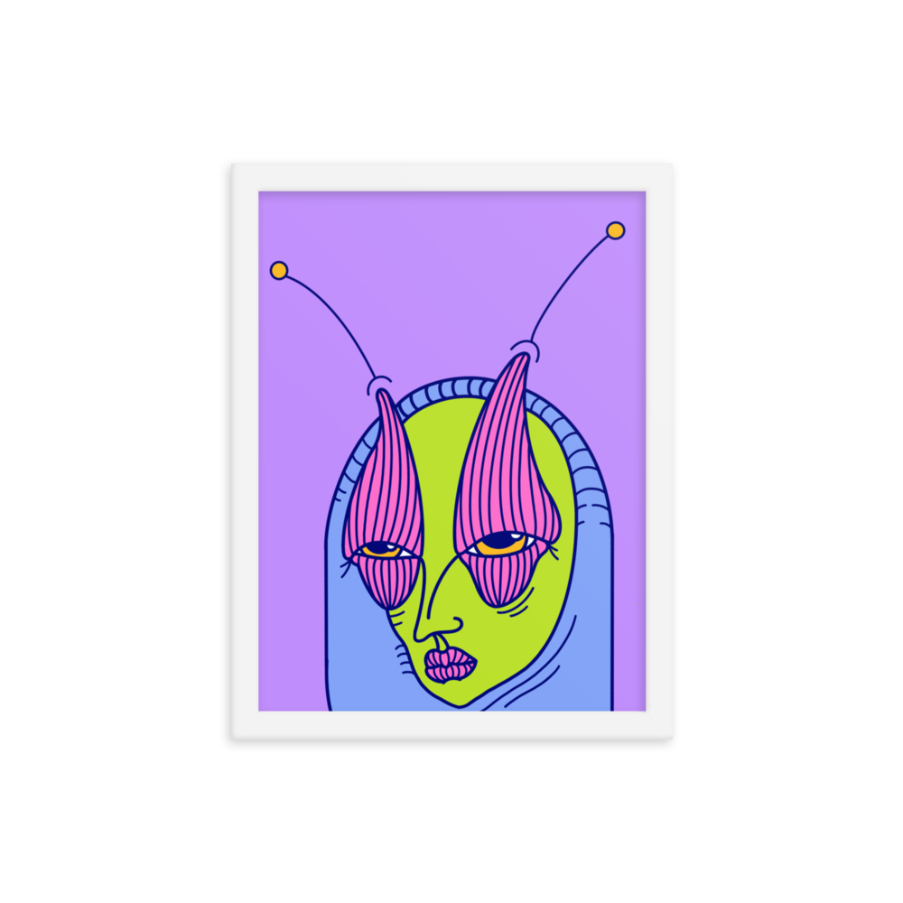  Hoodie'd Framed Art Print, 12" x 16"