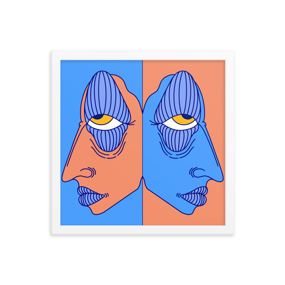 Duality Framed Art Print, 14" x 14"