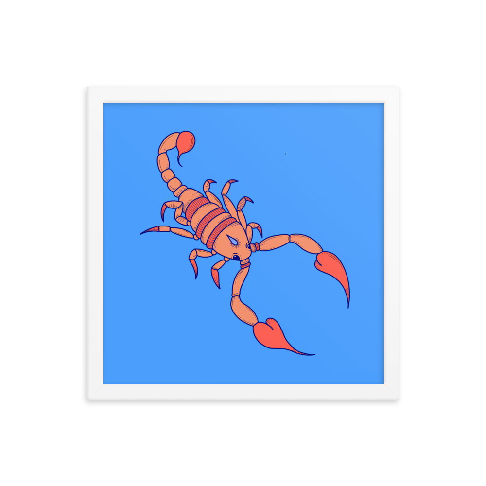 Scorpio Framed Poster