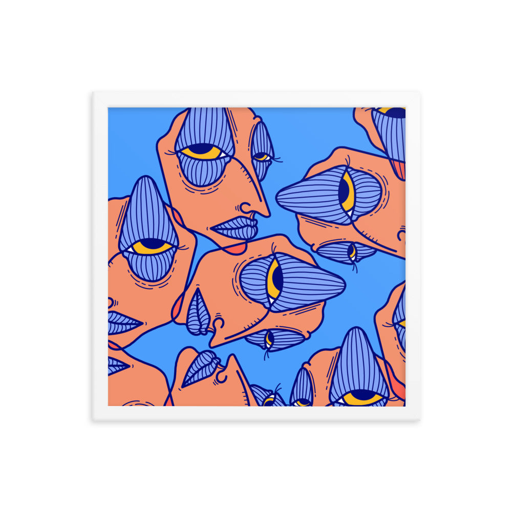 All Of These Are Me, But Which One Is Me? Framed Art Print, 16" x 16"