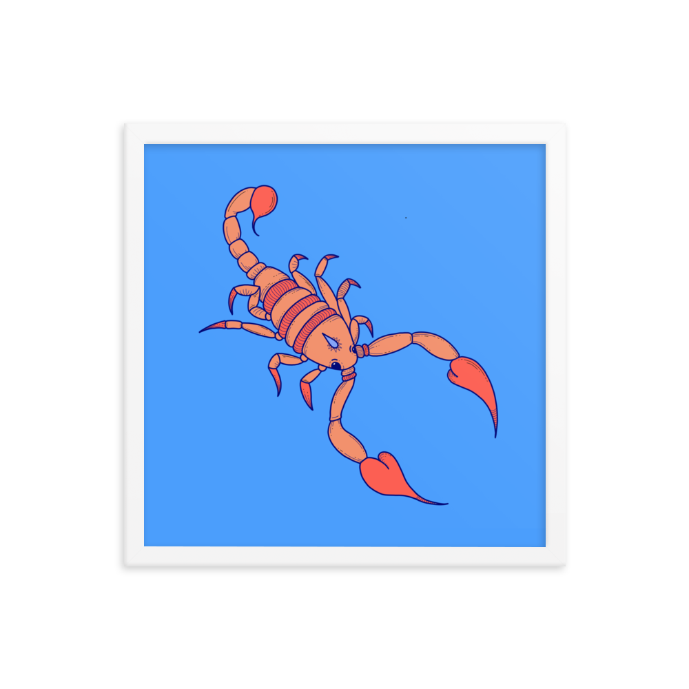 Scorpio Framed Poster
