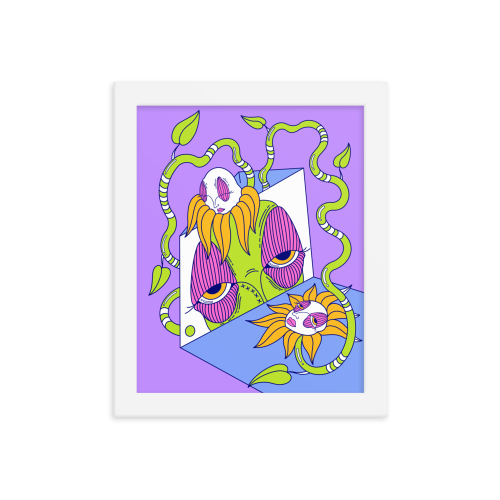 Through the Vines Framed Art Print