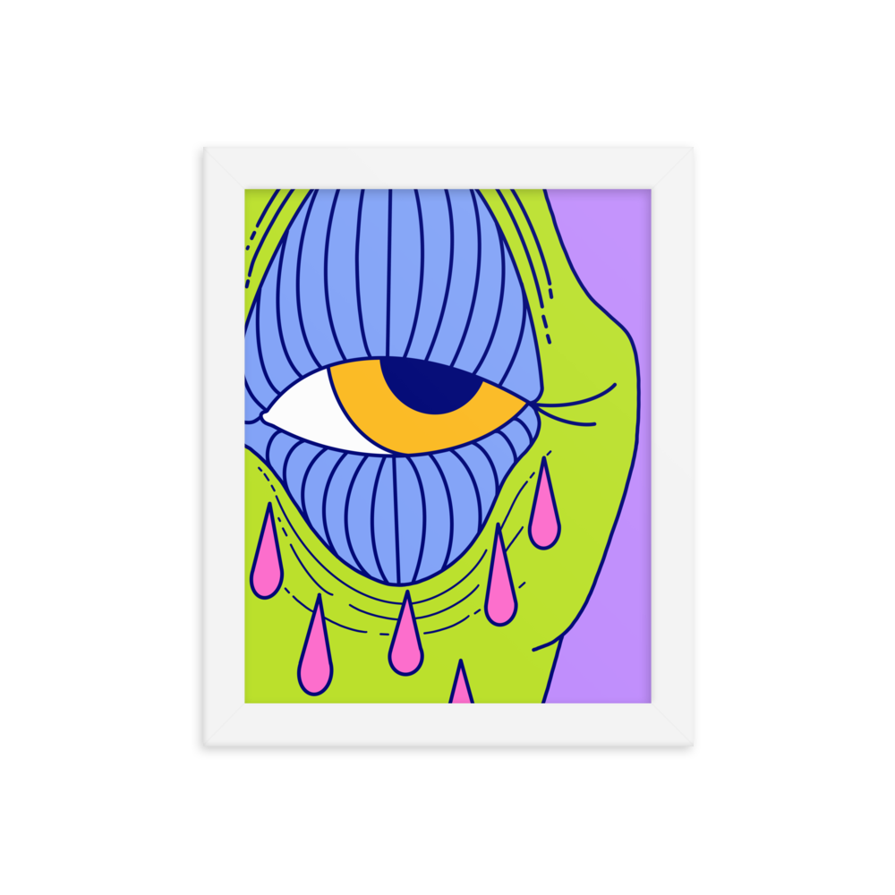 Cryin' Purple Edition Framed Art Print, 8" x 10"