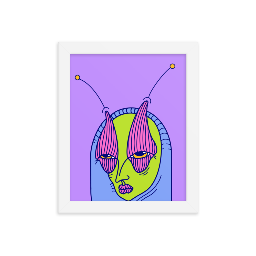  Hoodie'd Framed Art Print, 8" x 10"