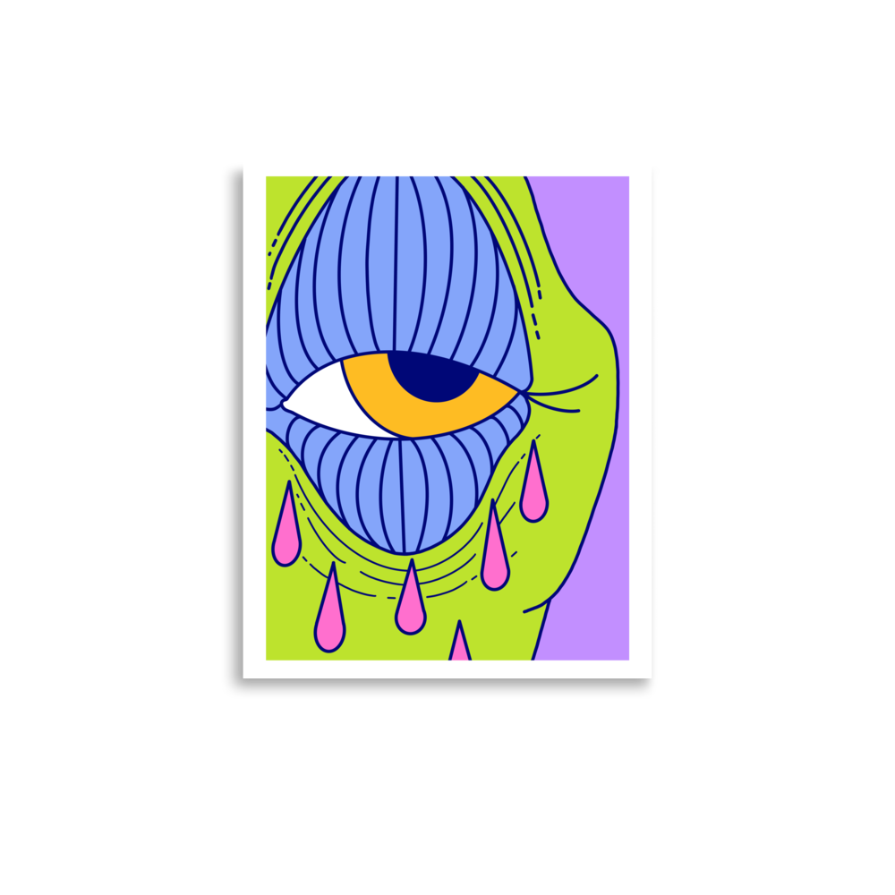 Cryin' Purple Edition Art Print, 11" x 14"