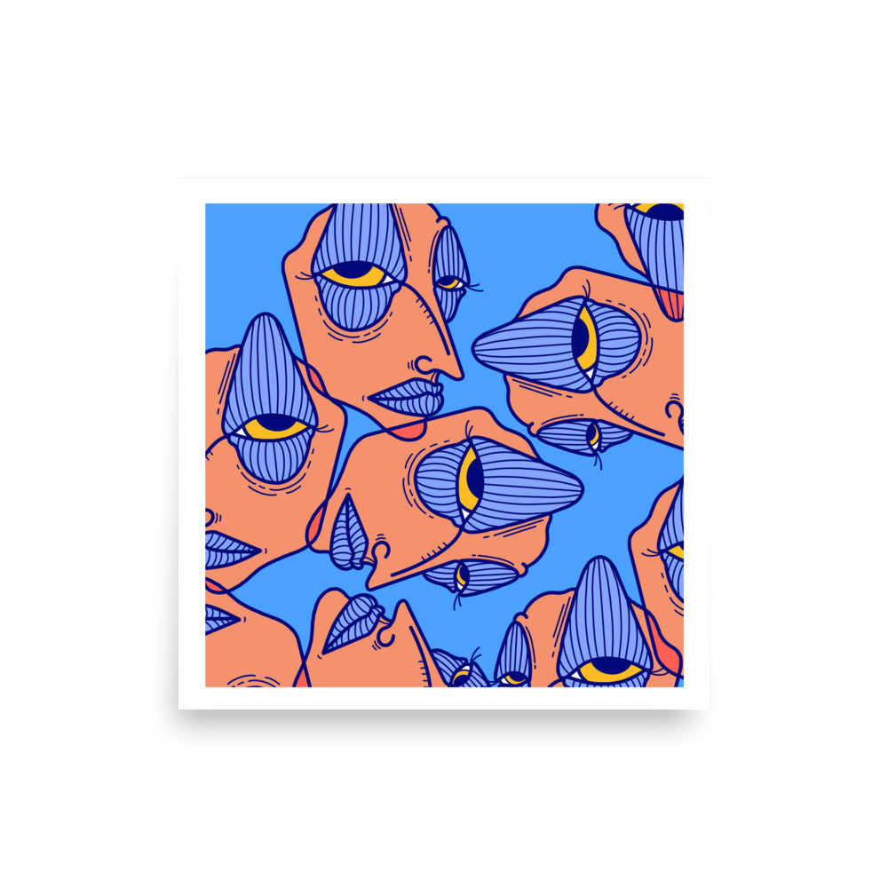 All Of These Are Me, But Which One Is Me? Art Print 18" x 18"