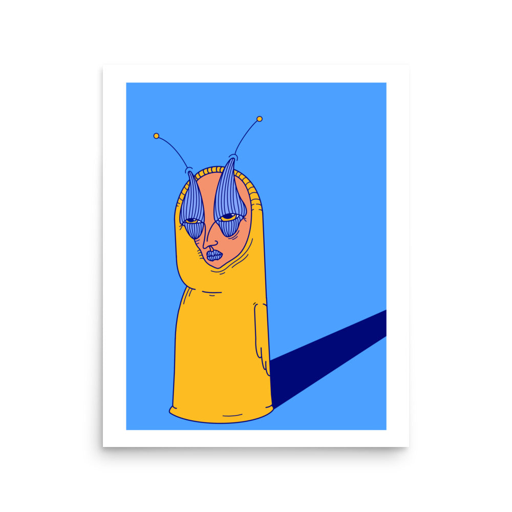 My Shadow Is Still Behind Me, Isn't It? Art Print, 16" x 20"