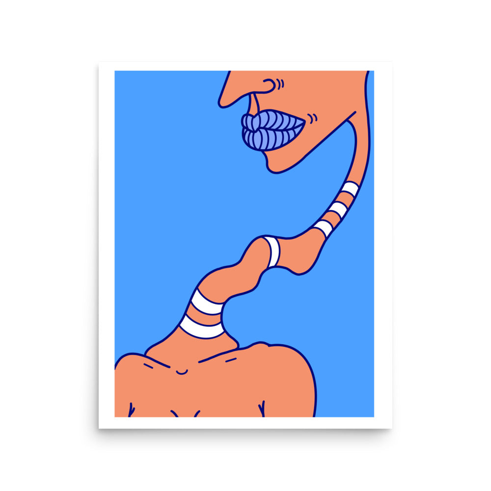 My Neck Hurts Art Print, 16" x 20"