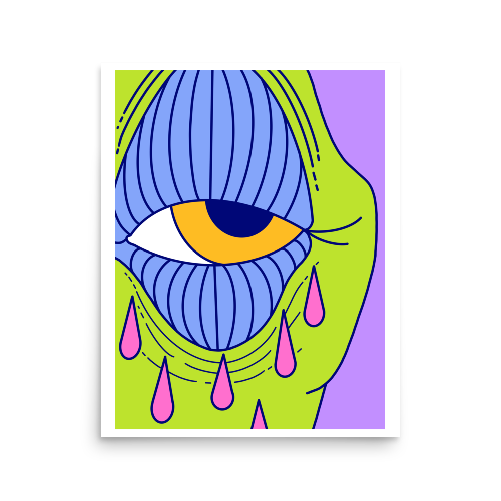 Cryin' Purple Edition Art Print, 16" x 20"