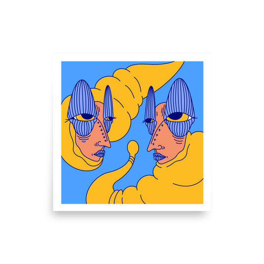 Primordial Conversation Art Print, 18" x 18"
