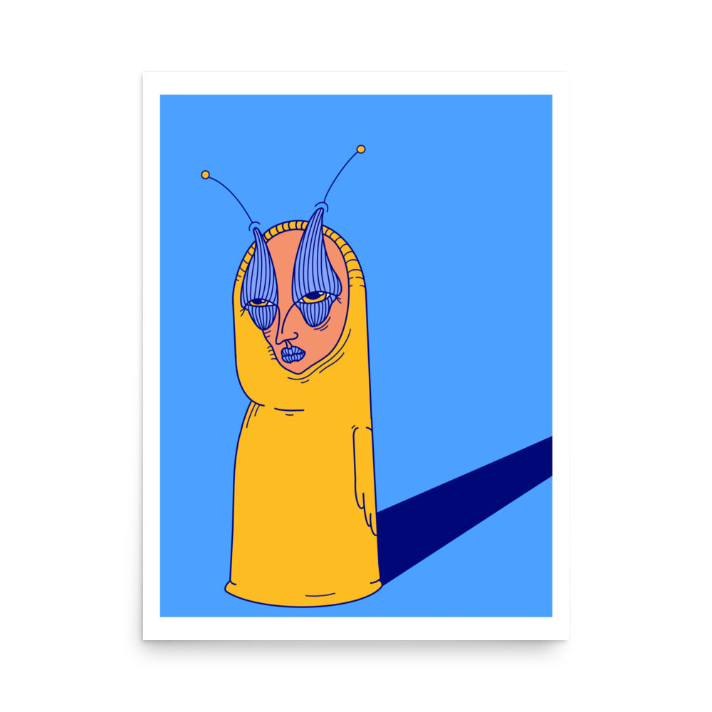 My Shadow Is Still Behind Me, Isn't It? Art Print, 18" x 24"
